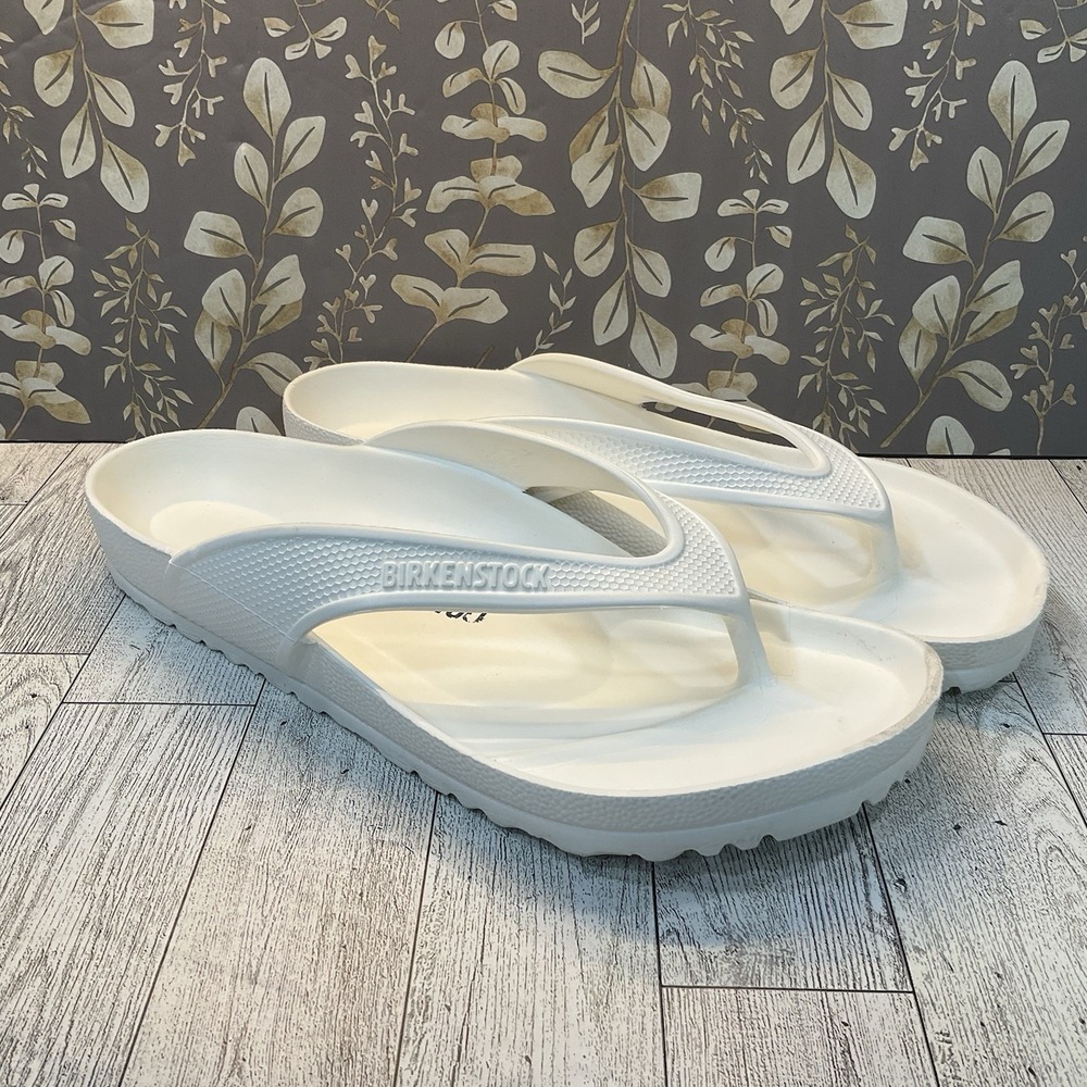 Birkenstock Sandals EU 40 Women's 9 White Honolulu EVA Slip On Thongs